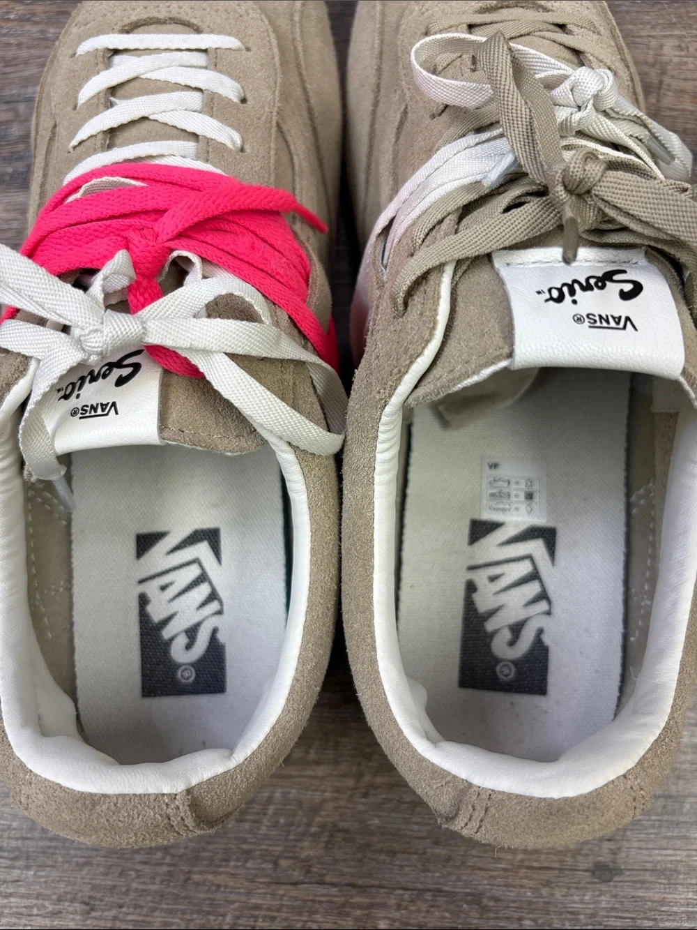 Vans Serio Suede Sneakers Tan/Khaki Men’s 9.5 Women’s 11 Retro Runner